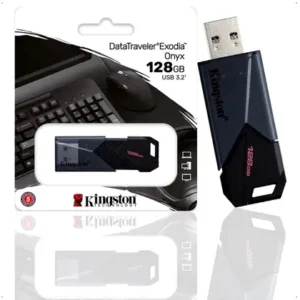 Pen Drive Kingston 128GB DataTraveler Exodia Onyx USB 3.2 Gen 1 Preto Fosco - DTXON/128GB